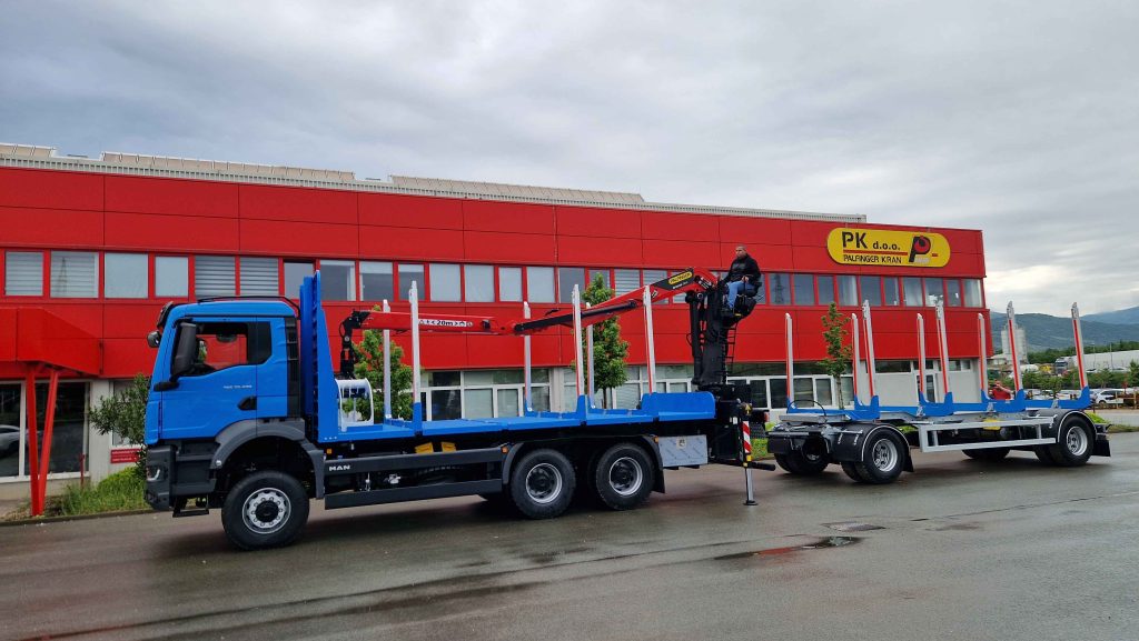 Isporuka šumarske nadogradnje s Palfinger EPSILON dizalicom M120Z96 za tvrtku Budo Export