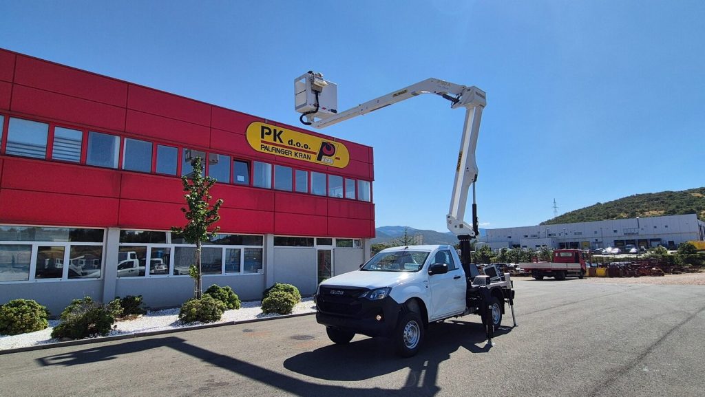 NOVO u ponudi – ISUZU D-MAX s PALFINGER radnom platformom P130 A