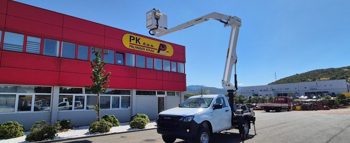 NEW IN OUR RANGE – ISUZU D-MAX with PALFINGER P130 A aerial work platform